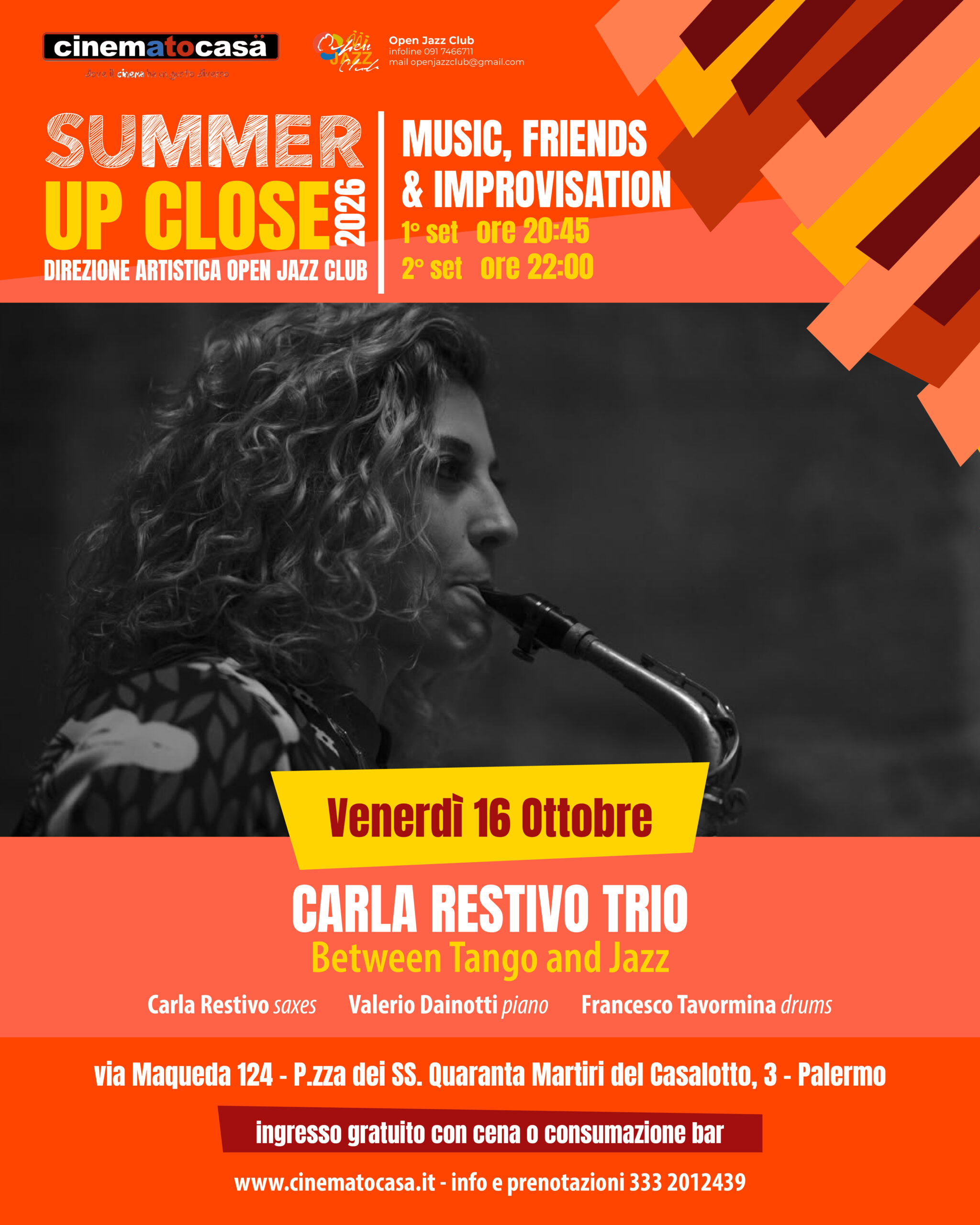16 ottobre - Carla Restivo Trio